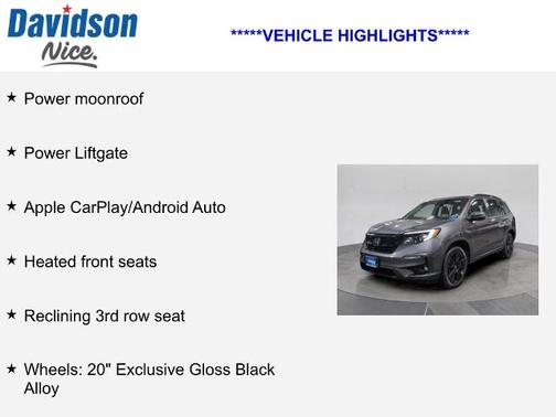 2022 Honda Pilot SPECIAL EDITION