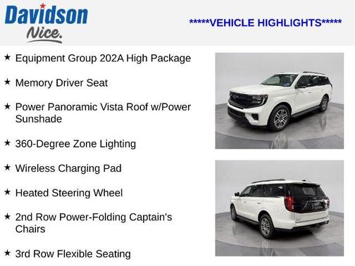 OXFORD WHITE 2025 Ford Expedition ACTIVE
