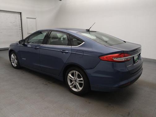 Blue 2018 Ford Fusion Hybrid SE
