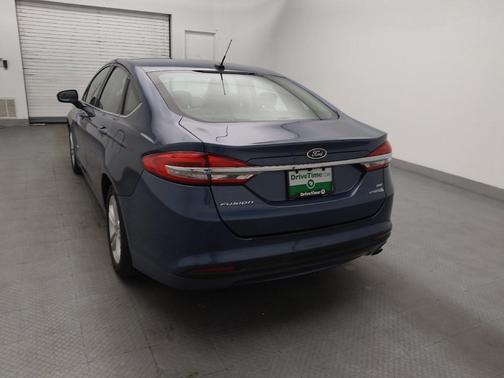 Blue 2018 Ford Fusion Hybrid SE