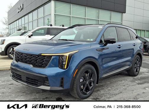 Mineral Blue 2026 Kia Sorento Hybrid SX Prestige