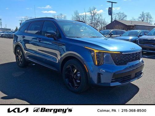 Mineral Blue 2026 Kia Sorento Hybrid SX Prestige