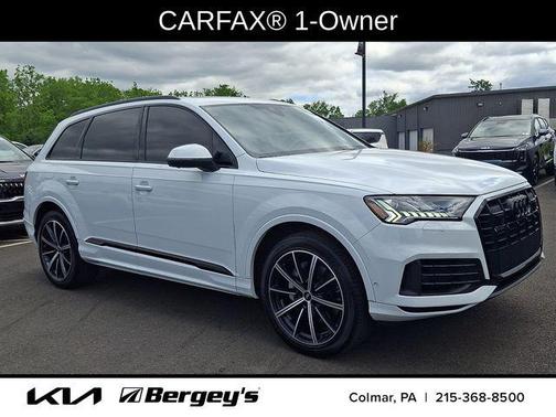 Glacier White 2023 Audi Q7 55 Premium Plus