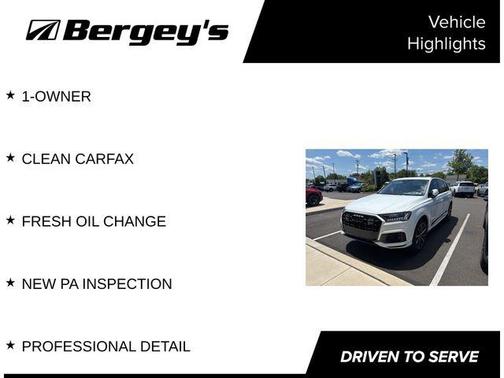 Glacier White 2023 Audi Q7 55 Premium Plus