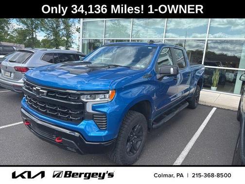 Glacier Blue Metallic 2024 Chevrolet Silverado 1500 LT Trail Boss