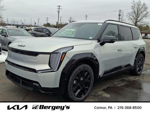 Ivory Silver 2026 Kia EV9 Land