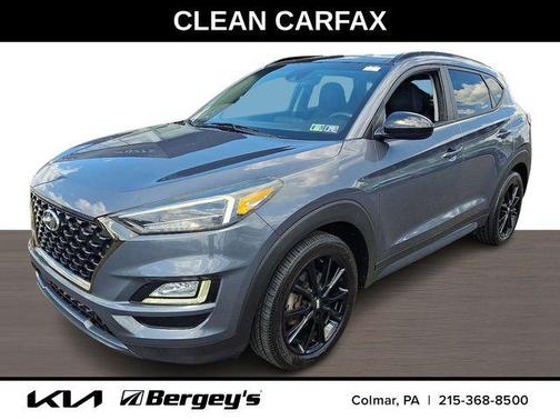 Coliseum Gray 2019 Hyundai TUCSON Night