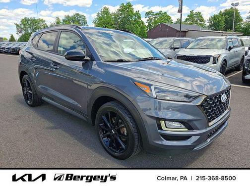 Coliseum Gray 2019 Hyundai TUCSON Night