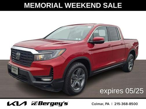 Red 2023 Honda Ridgeline RTL
