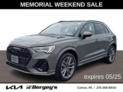 Gray Metallic 2025 Audi Q3 Premium 45 TFSI S line quattro Tiptronic