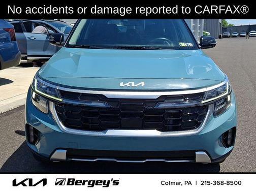 Pluton Blue/Black Roof 2024 Kia Seltos SX Turbo