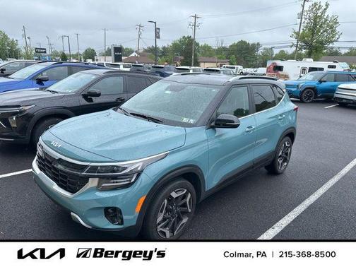 Pluton Blue/Black Roof 2024 Kia Seltos SX Turbo