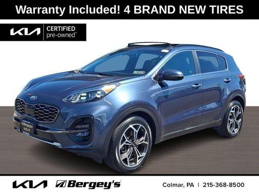 Pacific Blue 2021 Kia Sportage SX Turbo