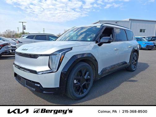 Ivory Silver 2026 Kia EV9 Land