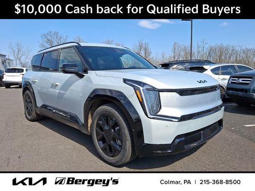 Ivory Silver 2026 Kia EV9 Land