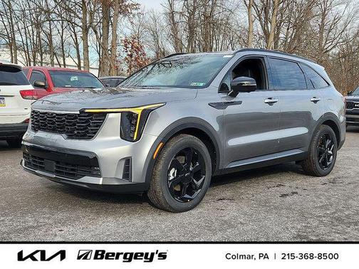 Steel Gray 2026 Kia Sorento Hybrid SX Prestige