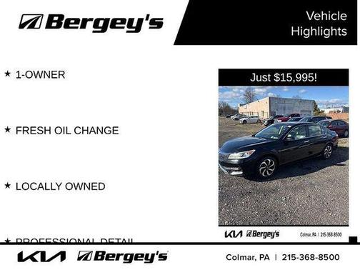 2017 Honda Accord EX-L w/Navigation & Honda Sensing