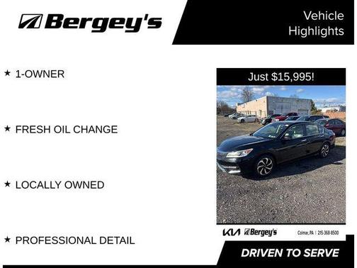 2017 Honda Accord EX-L w/Navigation & Honda Sensing