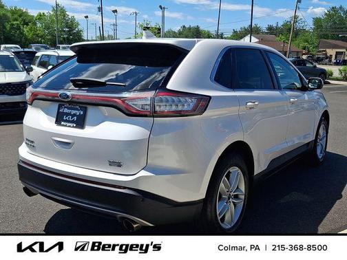 White Platinum Clearcoat Metallic 2018 Ford Edge SEL