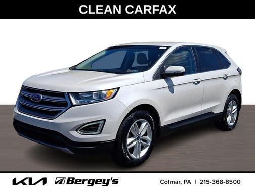 White Platinum Clearcoat Metallic 2018 Ford Edge SEL