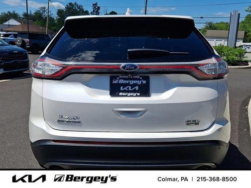 White Platinum Clearcoat Metallic 2018 Ford Edge SEL