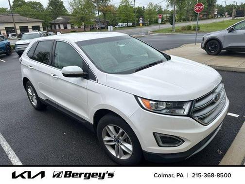 White Platinum Clearcoat Metallic 2018 Ford Edge SEL
