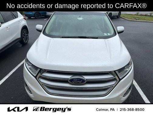 White Platinum Clearcoat Metallic 2018 Ford Edge SEL