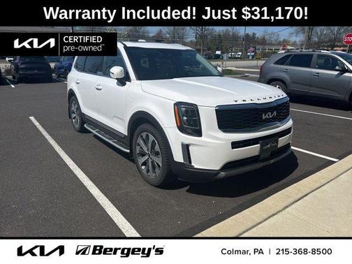 Glacial White Pearl 2022 Kia Telluride EX