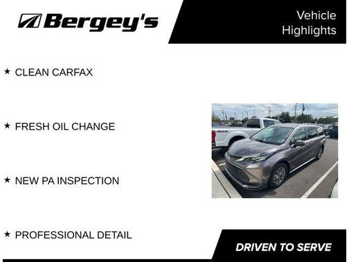Predawn Gray Mica 2021 Toyota Sienna LE