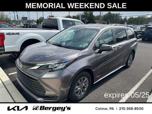 Predawn Gray Mica 2021 Toyota Sienna LE