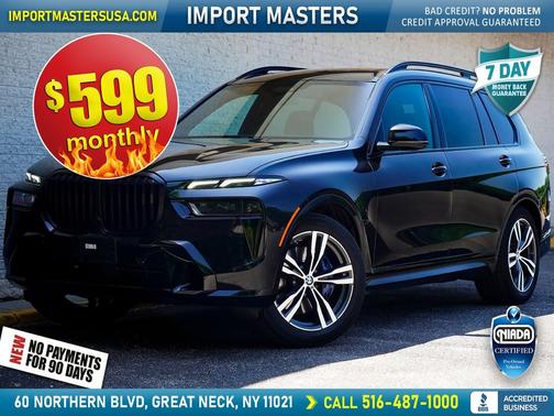 Black Sapphire Metallic 2024 BMW X7 xDrive40i