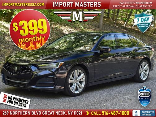 Black 2021 Acura TLX Technology