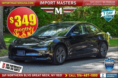 Solid Black 2022 Tesla Model 3 Standard Range