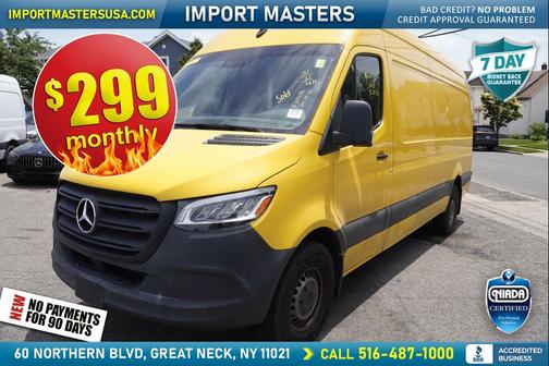 Calcite Yellow 2021 Mercedes-Benz Sprinter 2500 High Roof