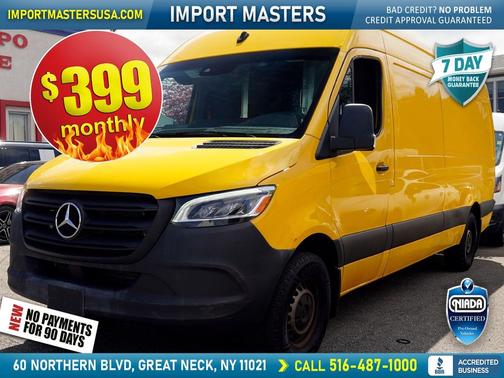 Calcite Yellow 2021 Mercedes-Benz Sprinter 2500 High Roof