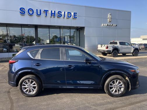 Deep Crystal Blue Mica 2025 Mazda CX-5 2.5 S Preferred Package