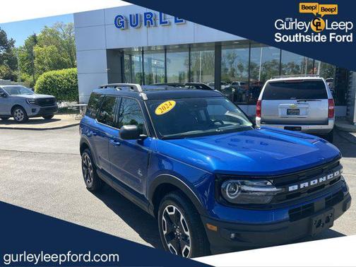 Atlas Blue Metallic 2024 Ford Bronco Sport Outer Banks