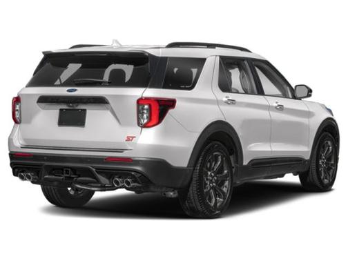 Star White Metallic Tri-Coat 2023 Ford Explorer ST