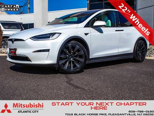 Pearl White Multi-Coat 2022 Tesla Model X Dual Motor All-Wheel Drive