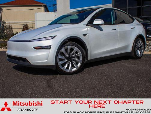 Pearl White Multi-Coat 2026 Tesla Model Y Long Range Launch Series