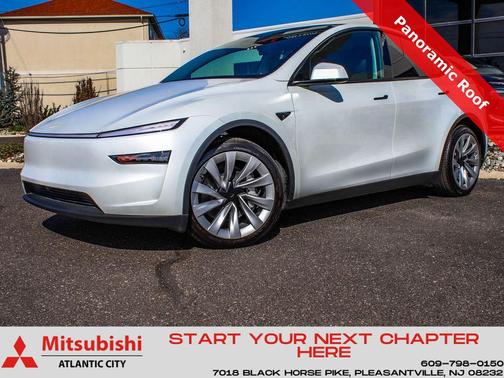 Pearl White Multi-Coat 2026 Tesla Model Y Long Range Launch Series