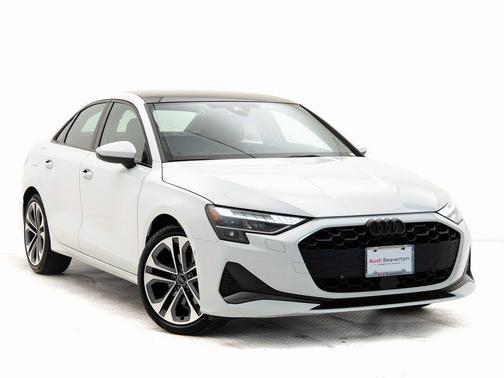 Glacier White Metallic 2025 Audi A3 Premium