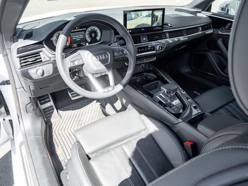 Glacier White Metallic/Black Roof 2024 Audi S5 3.0T Premium Plus