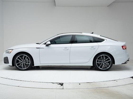 Glacier White Metallic 2024 Audi A5 Sportback 45 S Line Premium Plus