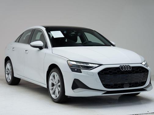 Glacier White Metallic 2025 Audi A3 Premium