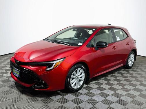 Finish Line Red 2026 Toyota Corolla Hatchback SE
