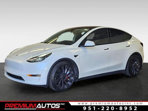 White 2021 Tesla Model Y Performance Dual Motor All-Wheel Drive