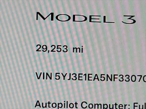 2022 Tesla Model 3 Standard Range