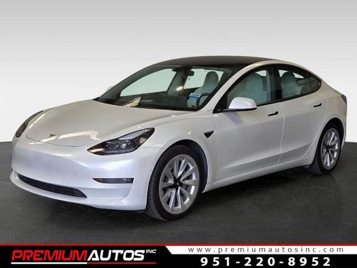 White 2022 Tesla Model 3 Long Range