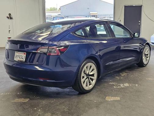 blue 2021 Tesla Model 3 Standard Range Plus